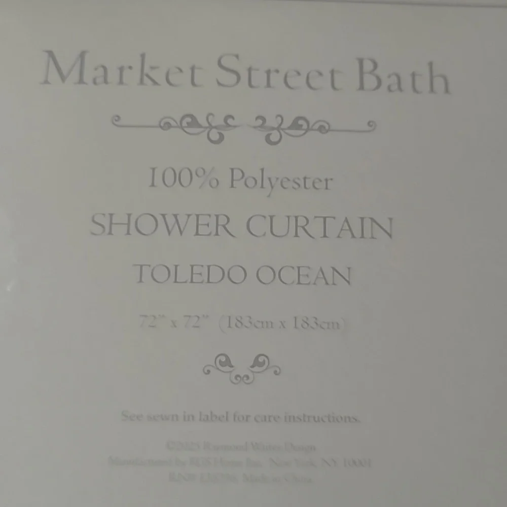 Market Street Bath Floral Shower Curtain